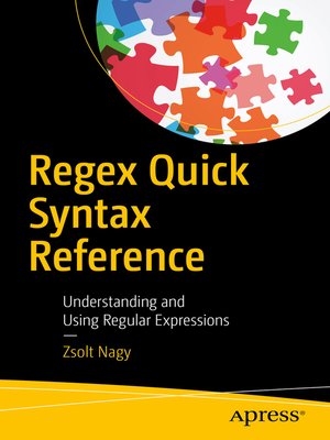cover image of Regex Quick Syntax Reference